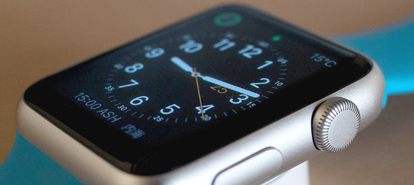 Apple Watch display and digital crown