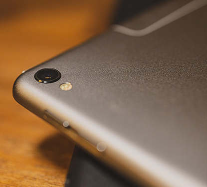 Apple iPad display and casing detail